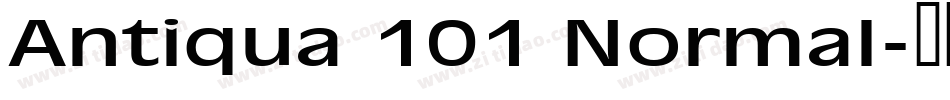 Antiqua 101 Normal字体转换